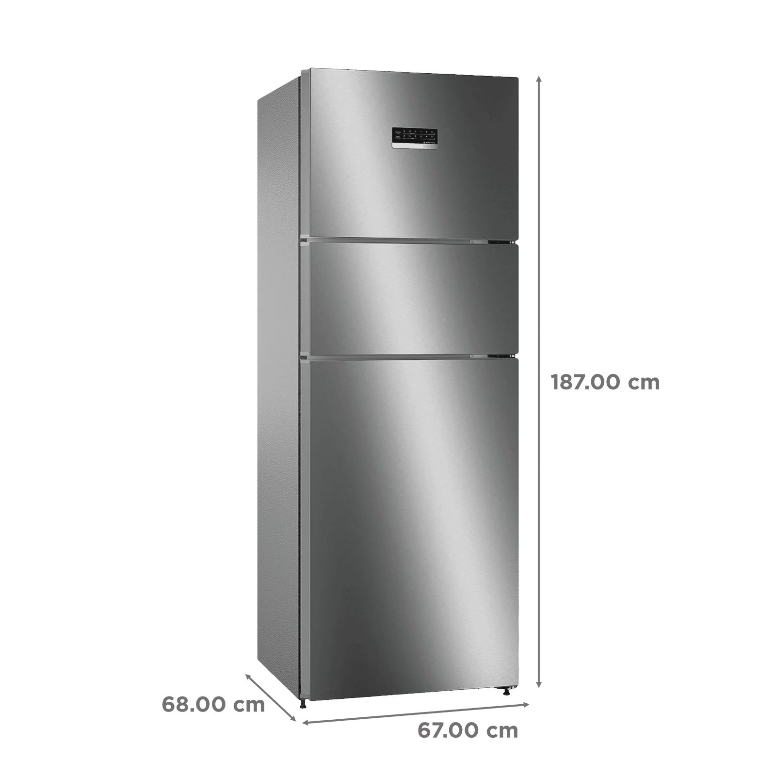 θríː 333 Buy BOSCH Series 4 335 Litres 3 Star Frost Free Triple Door